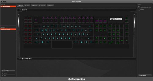 SteelSeries Apex, Gaming-Tastatur, 4 einzelne RGB-Backlight-Zonen, 22 Makro-Tasten, (PC) – Deutsches QWERTZ Tastaturlayout - 9