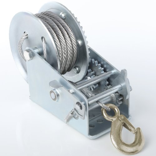 INXX 30078 Seilwinde mit Stahlseil 1130kg Bergungswinde 10 m - 2