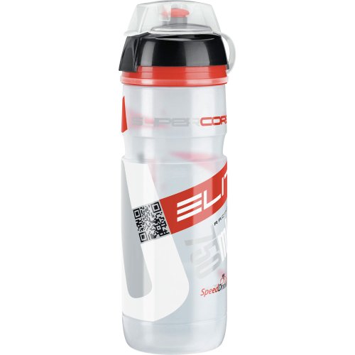 Elite Trinkflasche Supercorsa MTB, Transparent-Rot, 750 ml, FA003514223