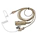 Produktbild Beige Coodio Cobra MR Funkgeräte Ohrhörer Superior Security Ohrhörer Headset [Transparenter Akustikschlauch] Kopfhörer Mikrofon Für Cobra MR VHF Marine Radio