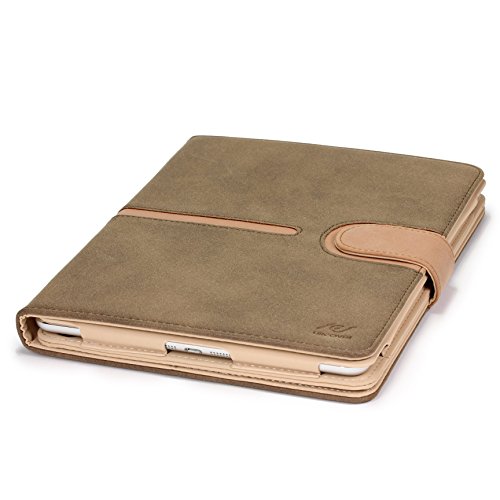 iPad Air 2 [2014 Version-6.Generation] Hülle Original Urcover® [DEUTSCHER FACHHANDEL] Smart Cover Schutzhülle Case Etui mit Sleep/Wake Funktion ?? Zubehör | Khaki Dunkel - 2