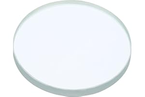 PATIKIL Lunghezza Focale 200mm Doppia Lente Concava Diametro 50mm Altezza 5mm Vetro Ottico Bordi Arrotondati Lucidi Lente per Esperimenti Fisica Chiaro