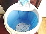  Mini Lavadora, Capacidad Grande 4.5 Kg, Portable, Enjuague Que Se Lava Que Acampa, Una Mini Arandela, Ropa Interior Del Bebé Dedicada, Buen Efecto Que Se Lava, Efecto De Desecación Ninguì N Goteo 350W,Blue
