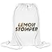 Produktbild Frauen Art Zitrone Stampfer - Lemon Stomper Custom Printed Drawstring Sack | 100% Soft Polyester| 5 Liter Capacity| Adjustable String Closure| The Stylish Bag For Every Day Use| Custom Bags By