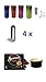 Produktbild Senseo Typ Espresso + 4 passende Paddosen mit Kaffeemotiven + 4 Padlifter + 2 Espressotassen mit Henkel 100ml