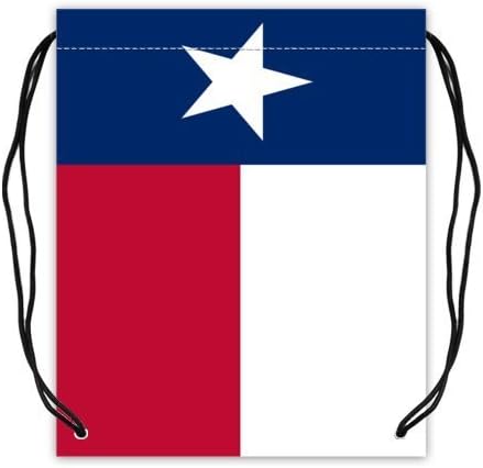 Texas State Flag Collection Drawstring Backpack Basketball Drawstring Bags (Twin Sides) by Bags