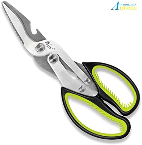Kitchen Scissors, Professional Poultry Shears, Archimedean Kitchen Heavy-duty Utility Kitchen Scissors with Sharp Blade, Suitable For Chicken, Poultry, Fish, Meat, Vegetables, Herbs and Daily Use