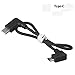 Price comparison product image Kismaple Spark USB Type C (USB-C) Data Cable Nylon Braided , Android Cellphone / Tablets USB Data Cable for DJI Spark / Mavic Pro / Mavic Air Drone Remote Controller (Black)