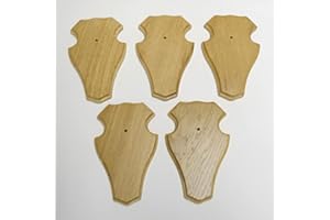 SUNATURE Generisch 5 cartelli per trofei REH piccolo in rovere chiaro, AF 19 cm x 11 cm