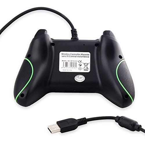 Controlador Xbox One  STOGA Mando Xbox One USB con Cable Controlador de Juego de Reemplazo Compatible con Xbox One y PC  Windows 7 8 10  - Negro