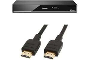 Panasonic DMR-EX97EB-K DVD Recorder with Freeview HDD and 500 GB HDD & Amazon Basics High-Speed 4K, Ultra HD, HDMI 2.0 Cable - 0.9m / 3 Feet (Latest Standard) Supports Ethernet, 3D, Audio Return