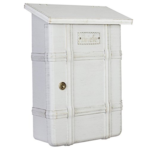 Preisvergleich Produktbild Heibi Briefkasten ECARO, Edelstahl weiß-gold