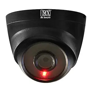 MAXCART Realistic Looking Fake Dummy CCTV Camera with Flashing Red Light for Home and Offices (Black)