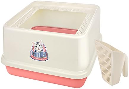 Cutepet Toilet Scoopfree Pet Litterbox Scoop Filter Has A Top Opening For Quick And Easy Cleaning Spacious Interior MS-94602