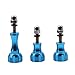 Price comparison product image Winwinfly 3Pcs/set Aluminum Alloy Thumb Knob Bolt Screw For Hero Case Tripod Mount Go Pro Accessory Blue