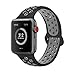 Produktbild MouKou Ersatz für Apple Watch Armbänd 38mm 40mm iWatch Serie 4/3/2/1 Sport Silikon Band M/L