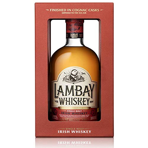 Lambay Irish Whiskey Single Malt - Whisky Irlandais Lambay 70cl, Médaillé, Non Tourbé, Triplement Distillé