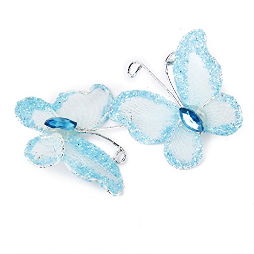 50St. Schmetterlinge Deko für Hochzeit – blau - 5