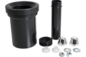 MARKENPRODUKT Wand WC-Anschlussgarnitur DN 110 verchromte Deckkappen