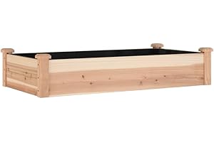 vidaXL Jardinera arriate con forro madera maciza abeto 120x60x25 cm