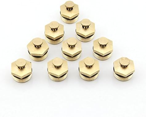 Owfeel Pack of Ten 0.8"/2cm Adjustbale 360 degrees Copper Spray Nozzle for Garden Yard Lawn Water Hose