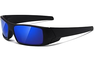 TIANYESY Polarized Sunglasses Men Womens Trendy Retro Rectangular Wrap- Ideal for Outdoor Adventures