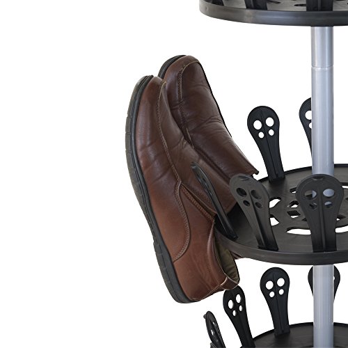 Schuhregal Schuhkarussell Schuhständer Schuhschrank Teleskopregal 96 Schuhe - 6