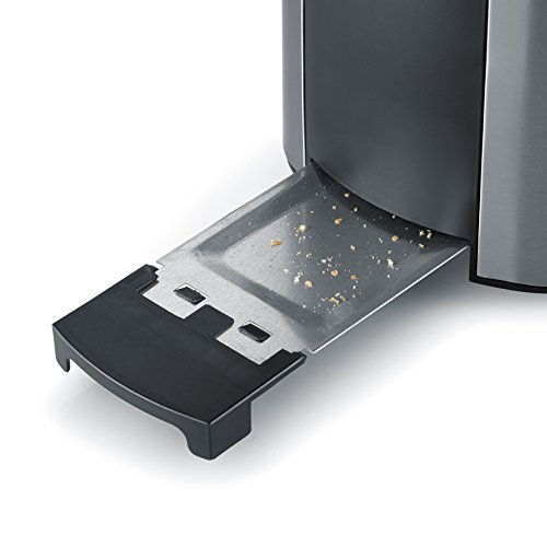 SEVERIN AT 2589 Toaster, 800 W, edelstahl-gebürstet, schwarz - 5
