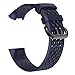 Produktbild YouN Silikon-Armband mit porösem Armband für Fitbit Charge 3 (Marineblau L)