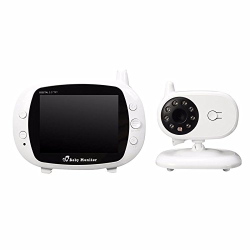 Exotic Life New 3.5 inch Electronic Wireless Radio Babysitter Video Sound Baby Monitor Security Camera IR 2 Way Talk Baby Sleeping Monitor