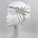 Produktbild Mitlfuny Karnevalsparty Fancy Festival Zubehör,Flapper Feder Stirnband der 1920er Jahre Zubehör Kristall Perlen Hochzeit Kopfschmuck