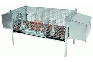 DFL GABBIA CONIGLI 2 FATTRICI PIEGHEVOLE CM 100X50XH.70 C/NIDI