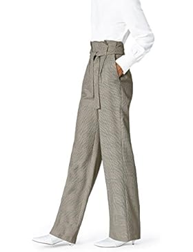 FIND Damen Hochgeschnittene Anzughose mit weitem Bein