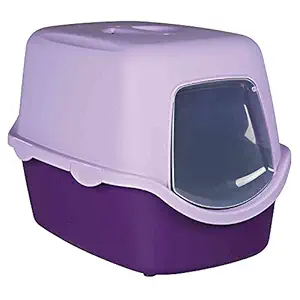 Trixie Vico Cat Litter Tray with Dome (Purple/Lilac)