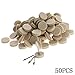 Produktbild Dophee 50Pcs 25mm Auto Polieren Polierer Poliererpad Rad w 2 Shanks für Dremel Rotary