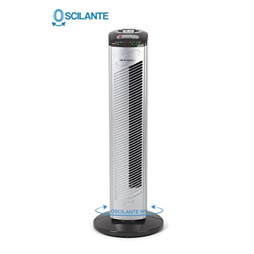 Orbegozo TWM 0975 Turmventilator (42 W, 3 Geschwindigkeiten, programmierbar, Fernbedienung),Schwarz/Grau - 3
