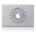 Produktbild Macbook Skin Aufkleber, Morbuy abnehmbare Kunst Creative Anti-Kratz-Beschichtung Skin Vinyl Schutz MacBook Aufkleber Pro 13 A1706 / A1708 ( Touch Bar /Non Touch Bar) (Blaues Rosa rund)