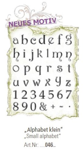 Viva Decor Silikonstempel Alphabet klein 14 x 18 cm
