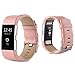 Produktbild Hunpta Sport Watch Band Echtlederarmband für Fitbit Charge 2 Handgelenk Band Armband (Rosa)
