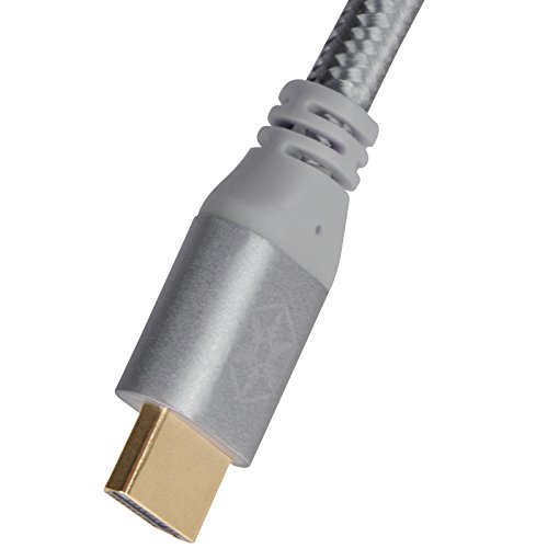 SilverStone SST-CPH01C-1800 – Premium Zertifiziertes 4K Ultra High Speed HDMI 2.0b Kabel, 180cm, kohle-grau - 4