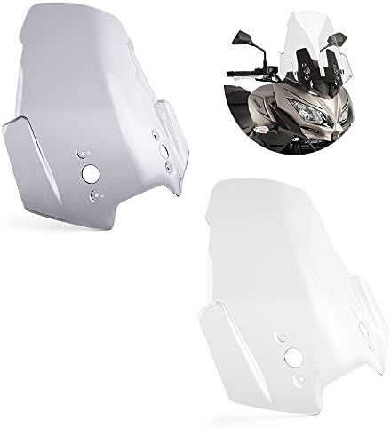 Motorcycle Windscreen Windshield Fairing Wind Deflectors Protector for Versys 650 Versys650 KLE650 2015-2021 Versys1000 Versys 1000 LT 2015-2018 Versys 1000 Versys1000 KLZ1000 2012-2019 (Clear)