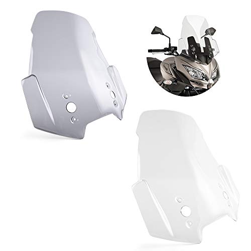 Motorcycle Windscreen Windshield Fairing Wind Deflectors Protector for Versys 650 Versys650 KLE650 2015-2021 Versys1000 Versys 1000 LT 2015-2018 Versys 1000 Versys1000 KLZ1000 2012-2019 (Clear)