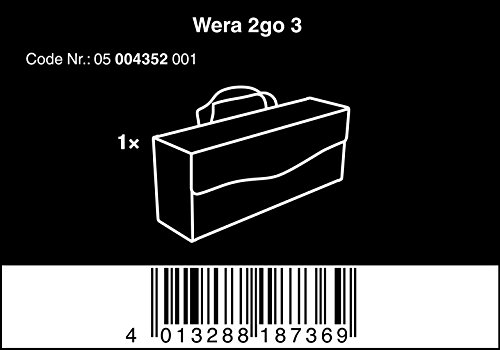 Wera 2go 3 Werkzeug-Box, 130 x 325 x 80 mm, 1 Stück, 05004352001 - 2