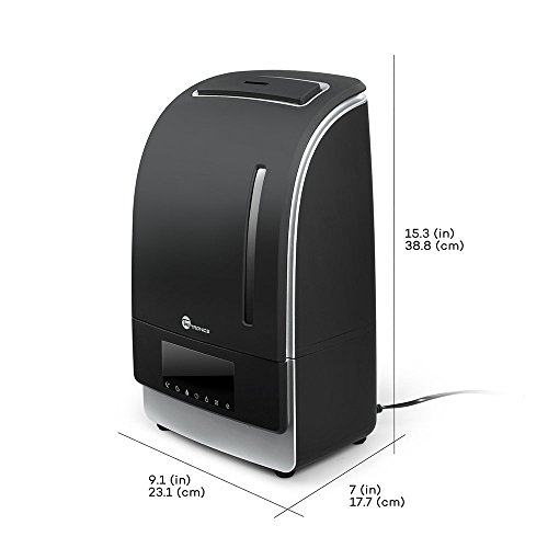 Luftbefeuchter TaoTronics Ultraschall 105W 6L Befeuchter Warm & Kalt Dampf Luftfilter mit LED-Display, separater Behälter für ätherische Öle, Nachtmodus - 7