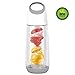 Produktbild 650 ml/22OZ Fruit-Ei Wasser Flasche einfacher Tragegriff Abnehmbare Teile, L. & G., weiß