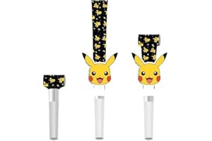 Amscan Pokémon 9917122 Lot de 8 bruyants Pikachu pour fête d'anniversaire pour enfants