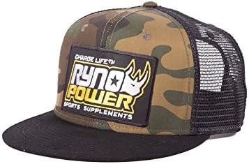 Ryno Power Mens Snapback Hat Camouflage Design With Mesh Back - One Size Fits Most - Embroidered Logo