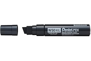 Pentel N50XL marcatore permanente XL punta scalpello gigante nero