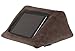 Price comparison product image Ipad Cushion Pillow Stand Holder Velvet (Brown) Suitable For All Tablet Devices. Perfect To Use Around The Home For Comfy Ipad Viewing. Luxurious Material