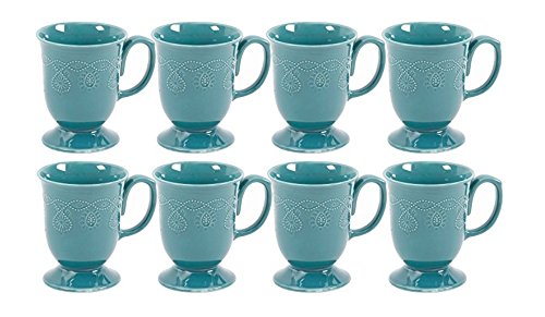 The Pioneer Woman, Cowgirl Lace, juego de tazas de 4 piezas, paquete de 2